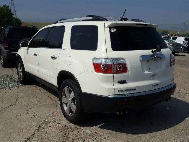 1GKKVSED8CJ112453 - 2012 GMC ACADIA SLT 白色 照片 3