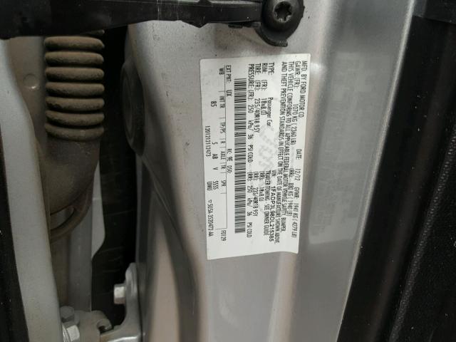 1FADP3L98DL215385 - 2013 FORD FOCUS ST SILVER photo 10