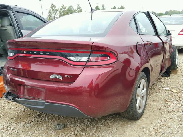 1C3CDFBB0FD352116 - 2015 DODGE DART MAROON photo 4