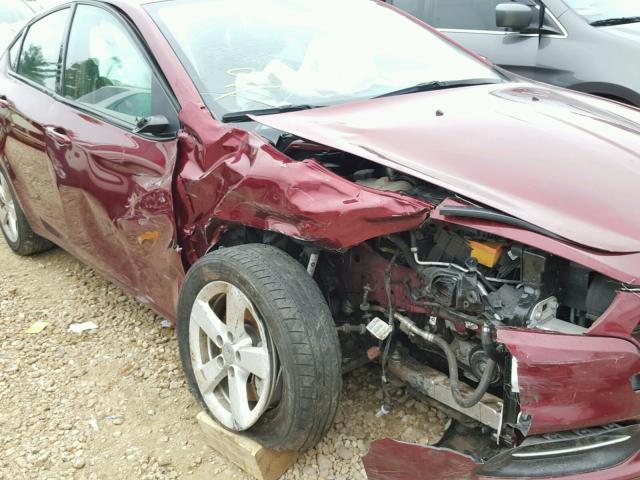 1C3CDFBB0FD352116 - 2015 DODGE DART MAROON photo 9