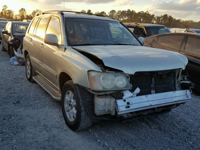 JTEGF21A130101404 - 2003 TOYOTA HIGHLANDER GOLD photo 1