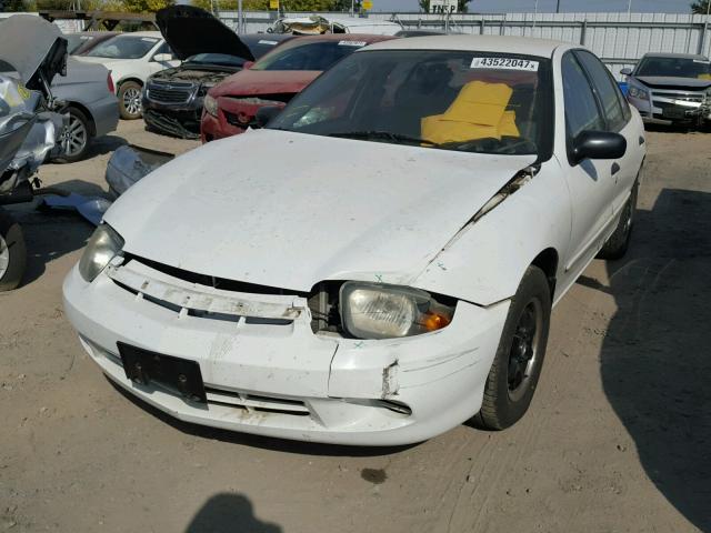 1G1JC52F947104812 - 2004 CHEVROLET CAVALIER WHITE photo 2