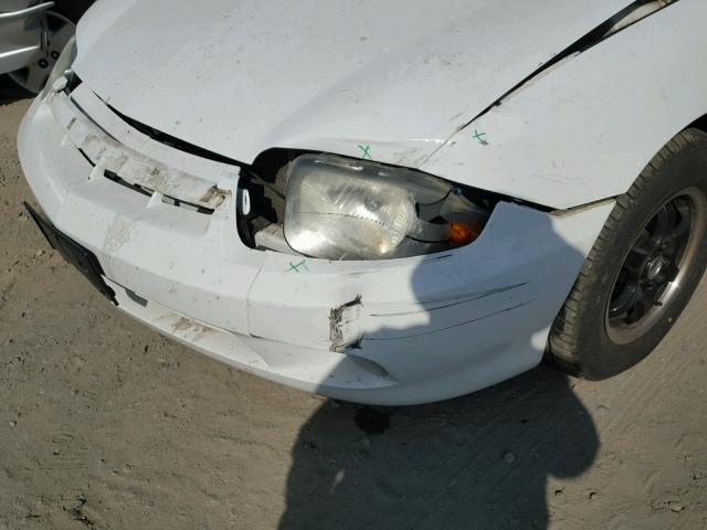 1G1JC52F947104812 - 2004 CHEVROLET CAVALIER WHITE photo 9