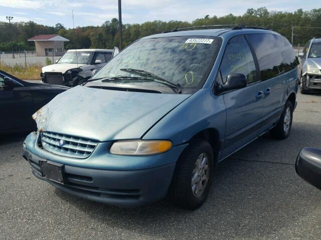 1P4GP45R9VB269730 - 1997 PLYMOUTH VOYAGER SE BLUE photo 2