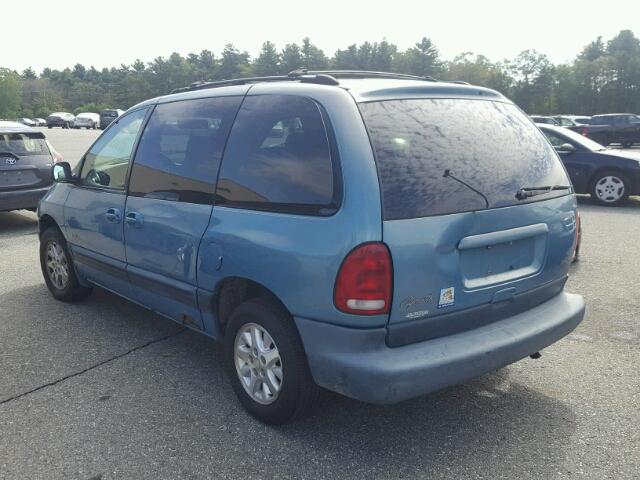 1P4GP45R9VB269730 - 1997 PLYMOUTH VOYAGER SE BLUE photo 3