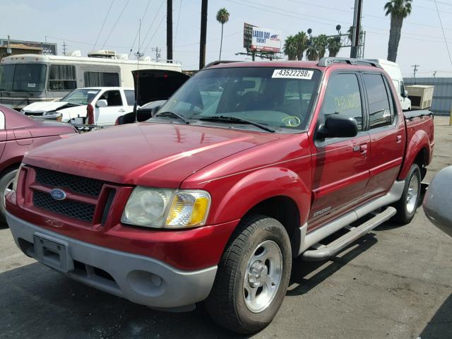 1FMZU67E61UC75863 - 2001 FORD EXPLORER S RED photo 2