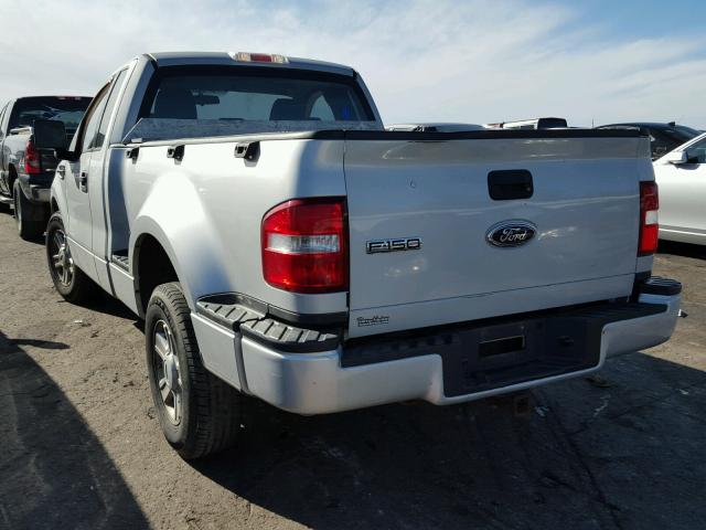 1FTRF02285KC14587 - 2005 FORD F150 SILVER photo 3