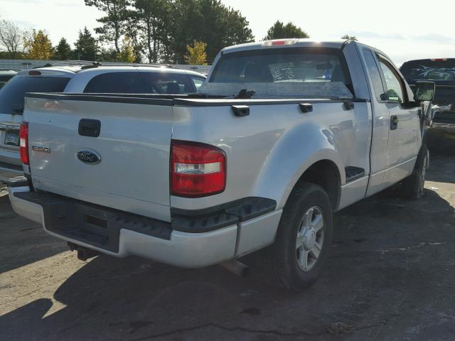 1FTRF02285KC14587 - 2005 FORD F150 SILVER photo 4