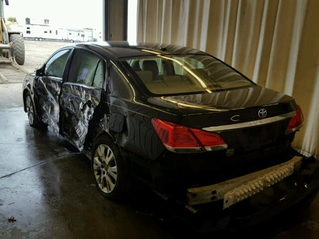 4T1BK3DB9BU398638 - 2011 TOYOTA AVALON BAS BLACK photo 3