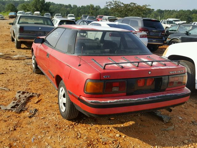 JT2ST64C5G7007382 - 1986 TOYOTA CELICA GT RED photo 3