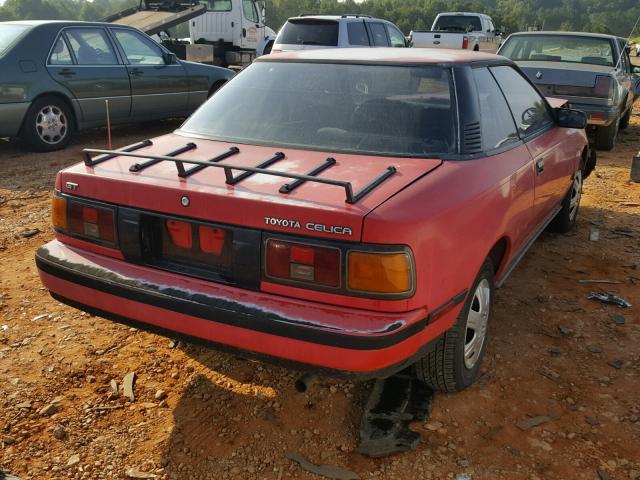 JT2ST64C5G7007382 - 1986 TOYOTA CELICA GT RED photo 4