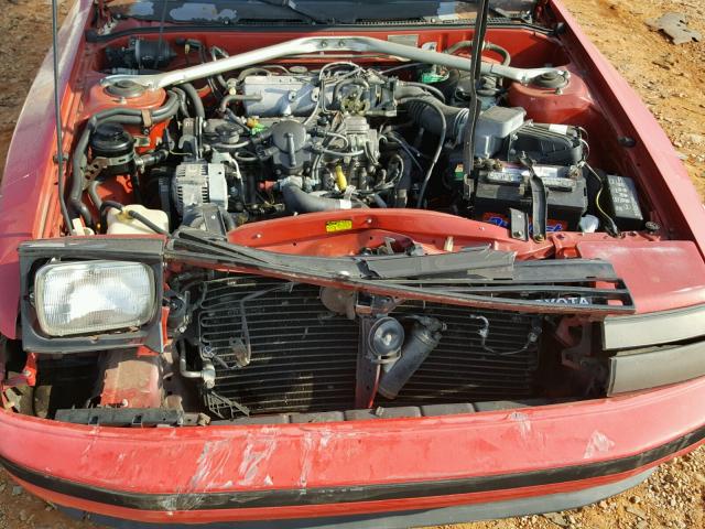 JT2ST64C5G7007382 - 1986 TOYOTA CELICA GT RED photo 7