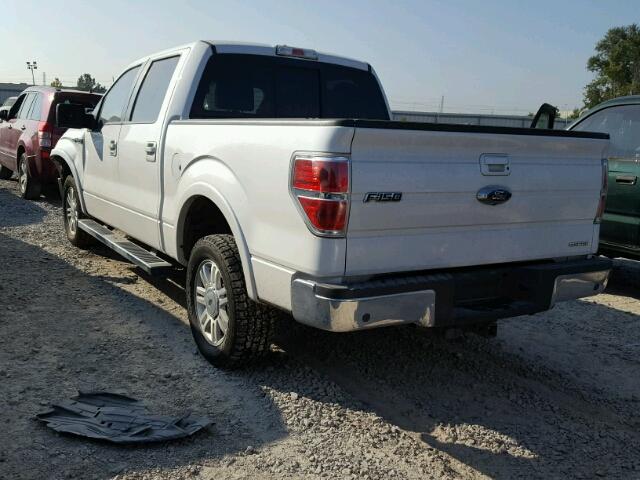 1FTFW1CF9DKE22065 - 2013 FORD F150 SUPER WHITE photo 3