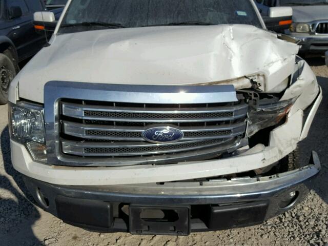 1FTFW1CF9DKE22065 - 2013 FORD F150 SUPER WHITE photo 7