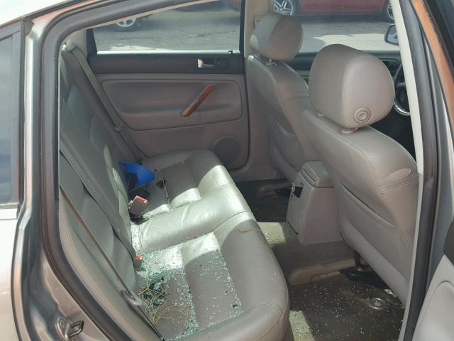 WVWTH63B33P192838 - 2003 VOLKSWAGEN PASSAT GLX GRAY photo 6