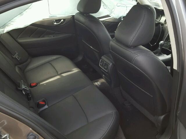 JN1BV7AR3EM680561 - 2014 INFINITI Q50 BASE Темно-сірий фото 6