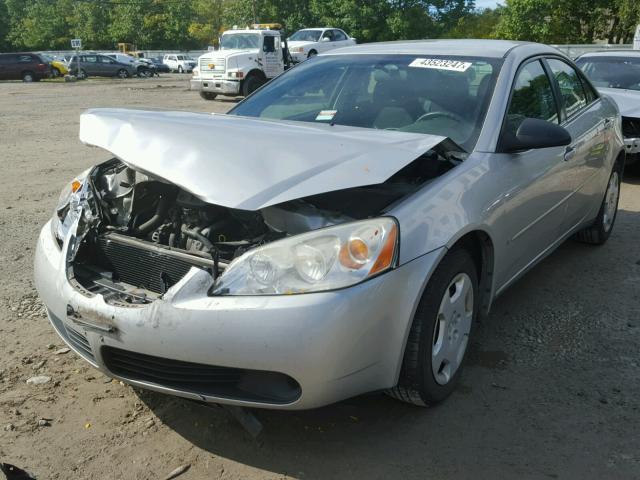 1G2ZF58B074138993 - 2007 PONTIAC G6 SILVER photo 2