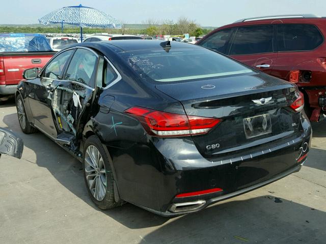 KMHGN4JE1HU167467 - 2017 HYUNDAI GENESIS BLACK photo 3