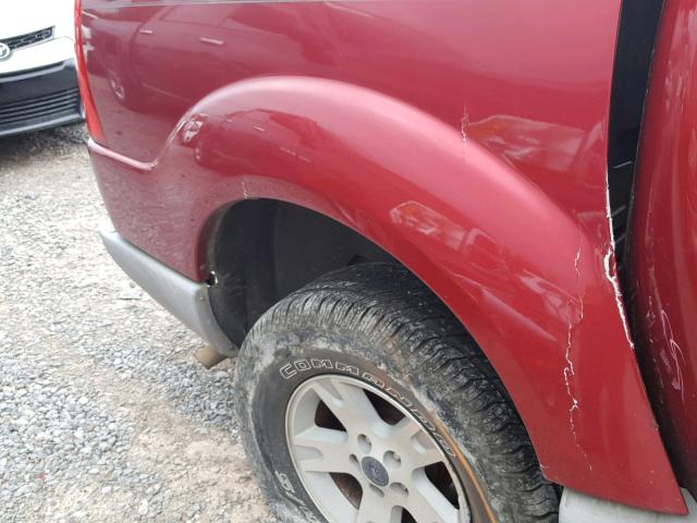 1FMZU67E53UC82256 - 2003 FORD EXPLORER S RED photo 9