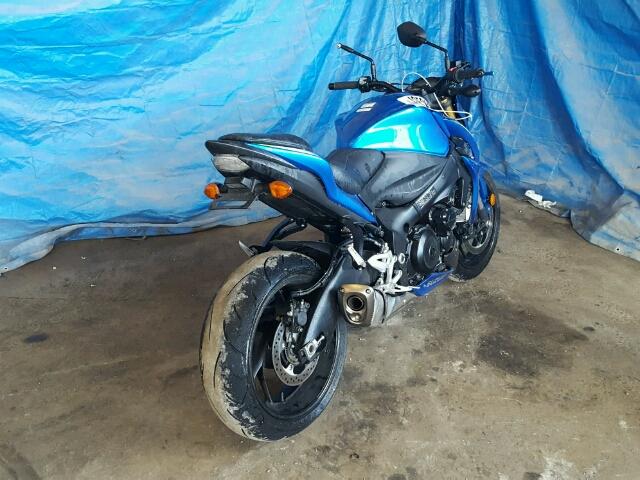 JS1GT79AXG2100335 - 2016 SUZUKI GSX-S1000 BLUE photo 4