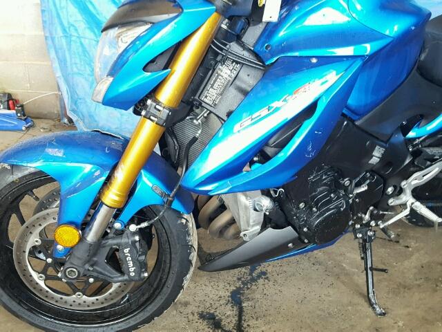 JS1GT79AXG2100335 - 2016 SUZUKI GSX-S1000 BLUE photo 9