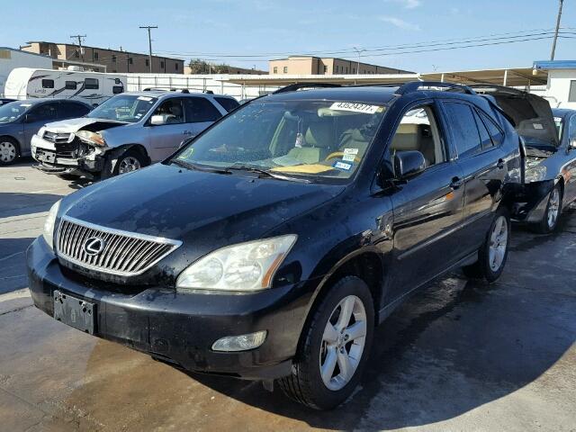 2T2GA31U34C010415 - 2004 LEXUS RX BLACK photo 2