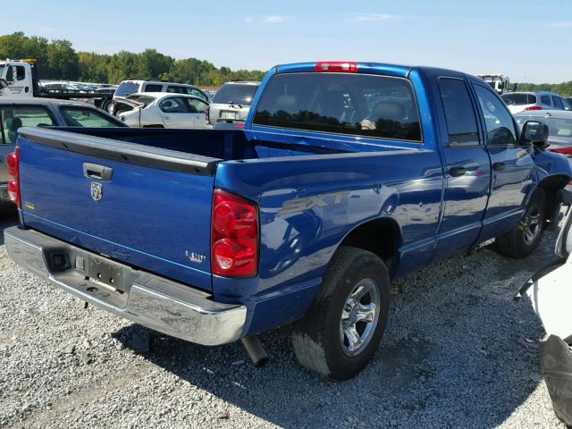 1D7HA18N38S627285 - 2008 DODGE RAM 1500 S BLUE photo 4