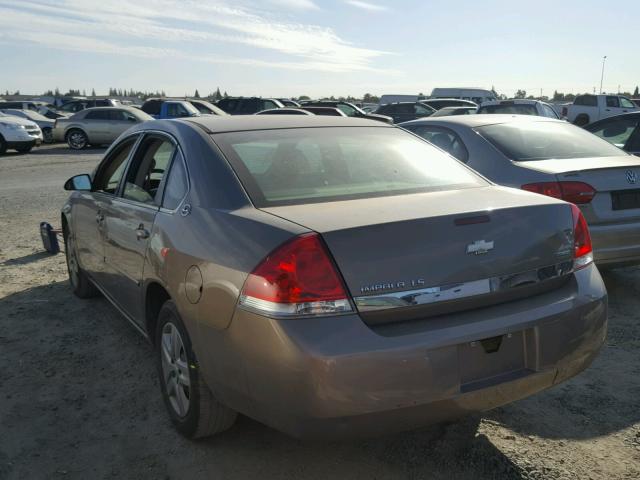 2G1WB58K779354534 - 2007 CHEVROLET IMPALA LS BROWN photo 3