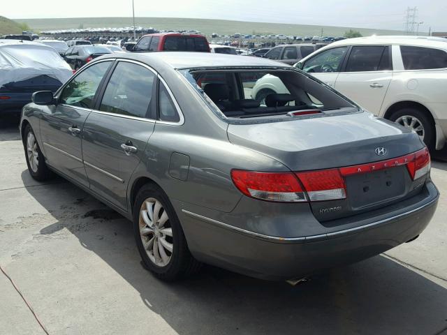 KMHFC46F76A100549 - 2006 HYUNDAI AZERA SE GREEN photo 3