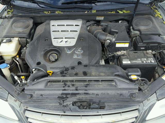 KMHFC46F76A100549 - 2006 HYUNDAI AZERA SE GREEN photo 7