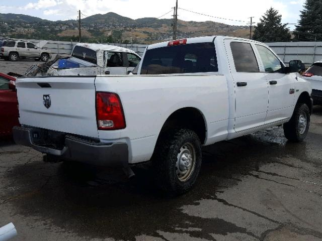 3D7TT2CT2AG190182 - 2010 DODGE RAM 2500 WHITE photo 4