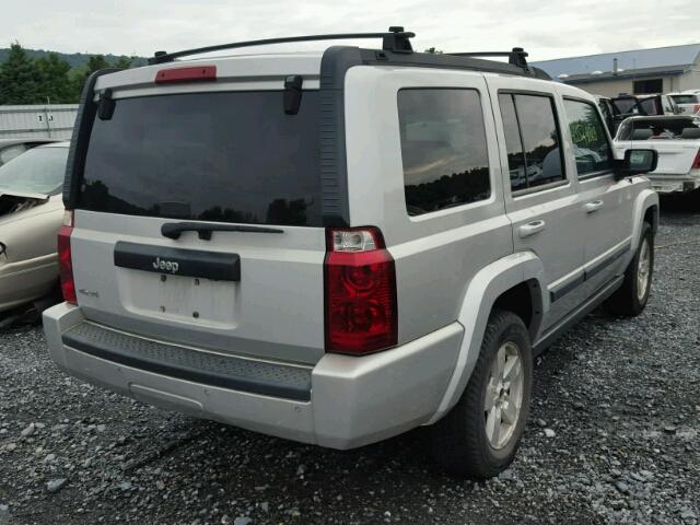 1J8HG48K57C656076 - 2007 JEEP COMMANDER SILVER photo 4