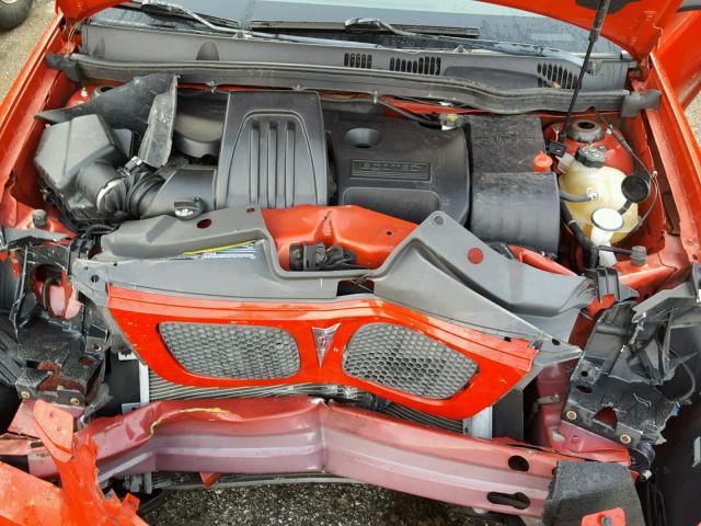 1G2AT18H897257525 - 2009 PONTIAC G5 GT RED photo 7