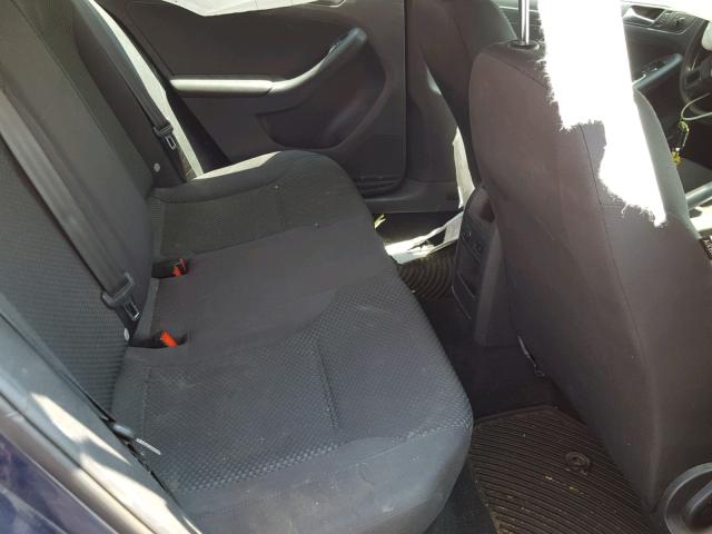 3VW2K7AJ4EM356200 - 2014 VOLKSWAGEN JETTA BASE BLUE photo 6