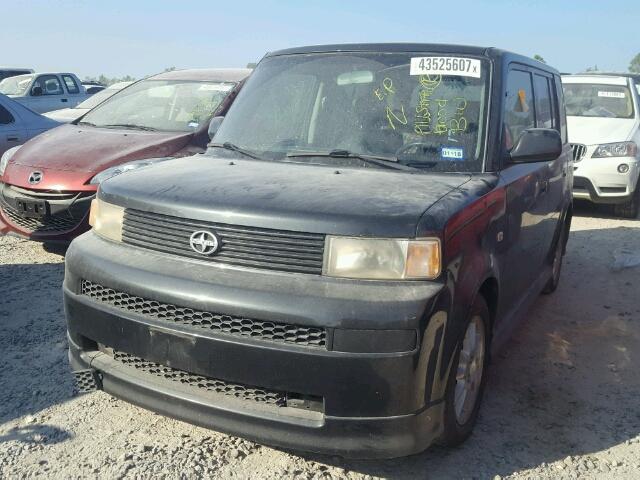 JTLKT324364121578 - 2006 TOYOTA SCION XB BLACK photo 2