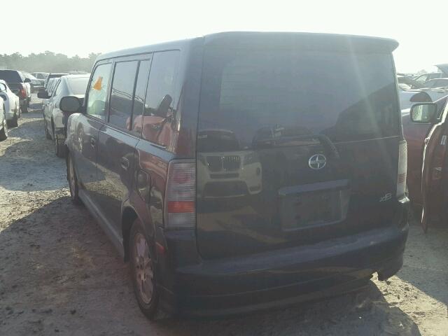JTLKT324364121578 - 2006 TOYOTA SCION XB BLACK photo 3