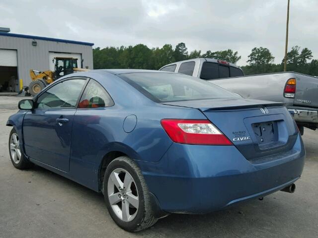 2HGFG128X8H515157 - 2008 HONDA CIVIC EX BLUE photo 3