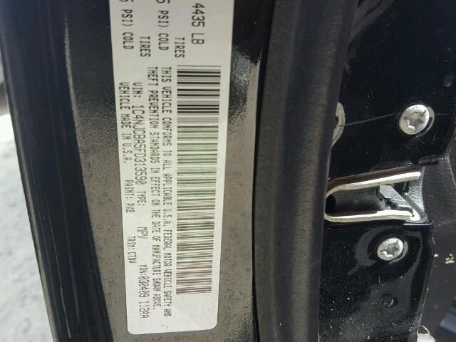 1C4NJCBA5FD313590 - 2015 JEEP COMPASS SP წითელი ფოტო 10