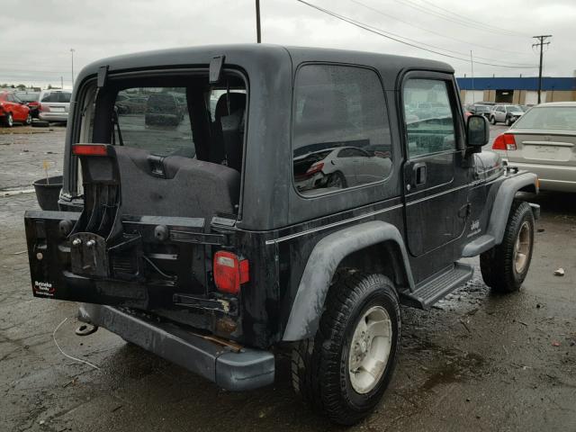 1J4FA49S03P374424 - 2003 JEEP WRANGLER / BLACK photo 4