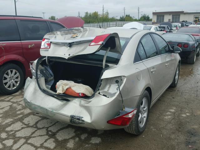 1G1PC5SB7E7179694 - 2014 CHEVROLET CRUZE BEIGE photo 4