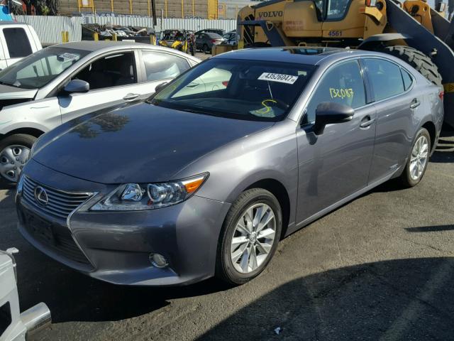 JTHBW1GG4F2096842 - 2015 LEXUS ES 300H SILVER photo 2