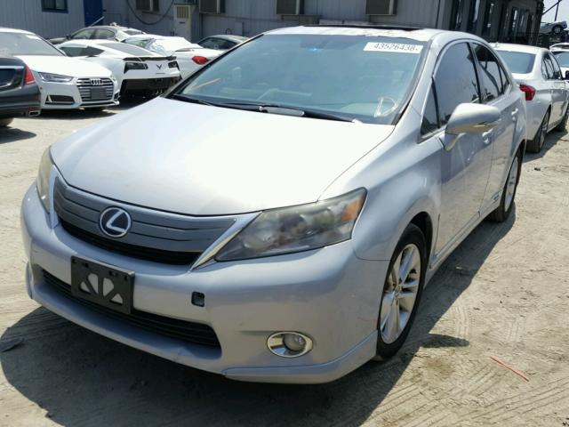 JTHBB1BA3A2030645 - 2010 LEXUS HS 250H SILVER photo 2