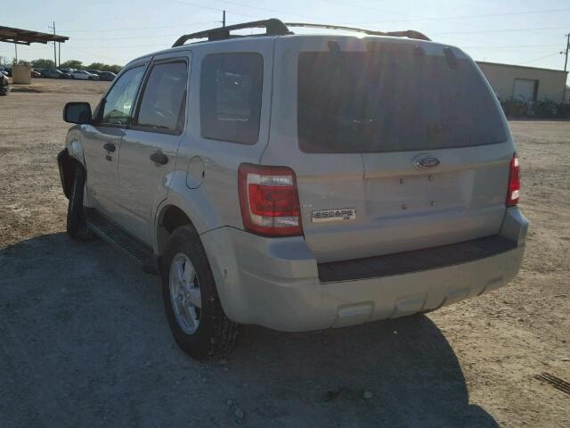 1FMCU03Z58KE49312 - 2008 FORD ESCAPE XLT WHITE photo 3