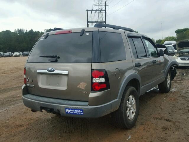 1FMEU73E16UB62856 - 2006 FORD EXPLORER GRAY photo 4