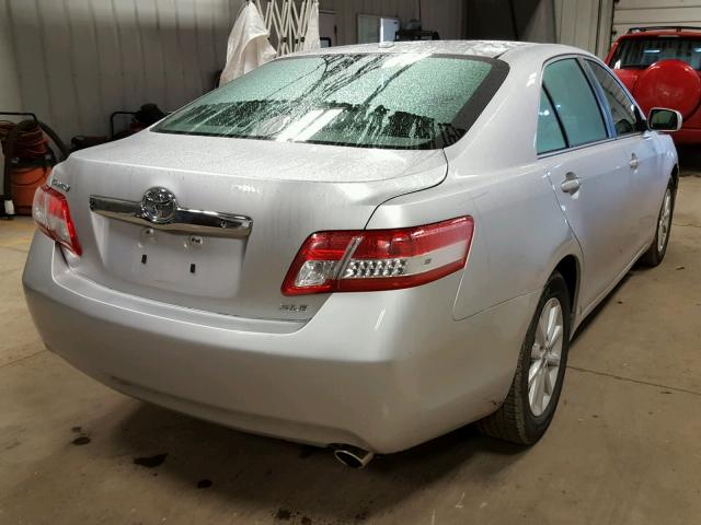 4T4BF3EK4BR200606 - 2011 TOYOTA CAMRY BASE SILVER photo 4