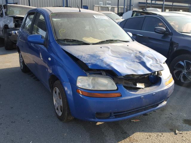 KL1TD66617B790432 - 2007 CHEVROLET AVEO BASE Көк фото 1