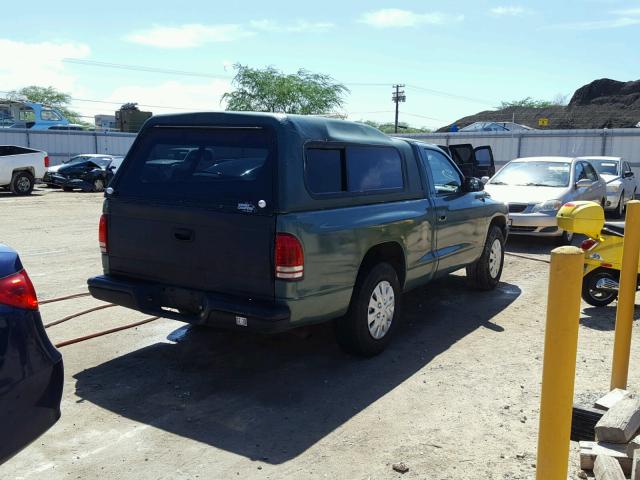 1D7FL16X53S183745 - 2003 DODGE DAKOTA SXT GREEN photo 4