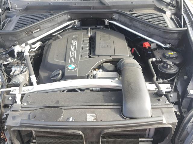 5UXFG2C59E0K41330 - 2014 BMW X6 XDRIVE3 BLACK photo 7
