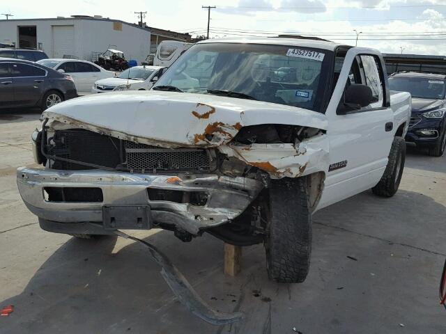 1B7KC23631J554804 - 2001 DODGE RAM 2500 WHITE photo 2