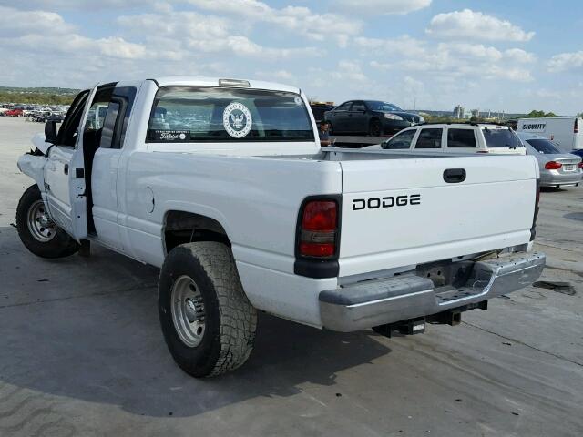 1B7KC23631J554804 - 2001 DODGE RAM 2500 WHITE photo 3